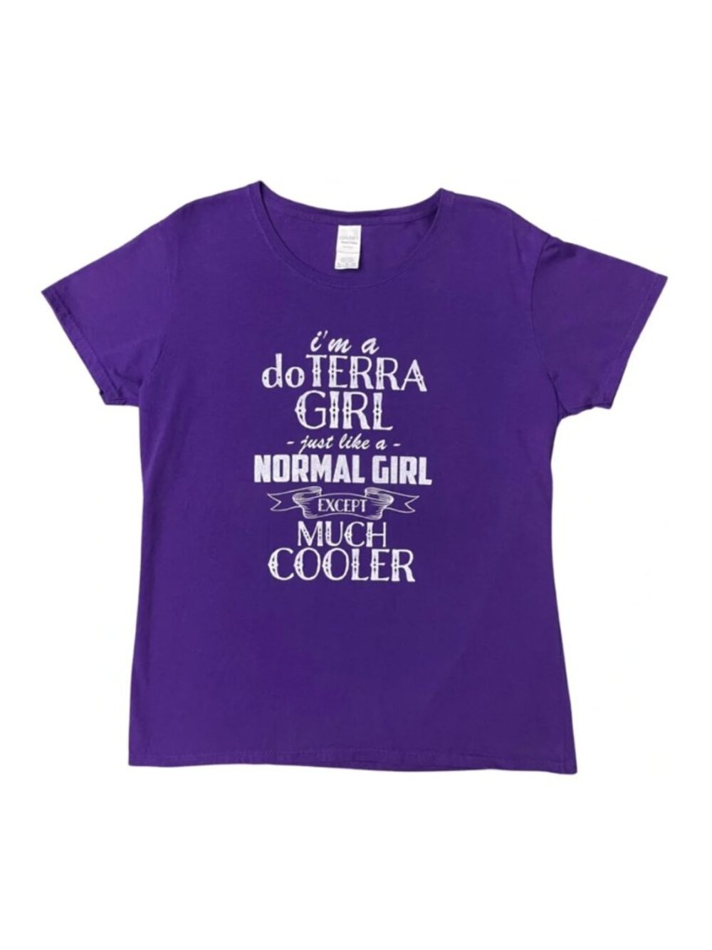 Official dōTERRA Girl Graphic T-Shirt Womens Large Essential Oil Lover Tee